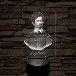 Petőfi Sándor 7 színű 3D led lámpa