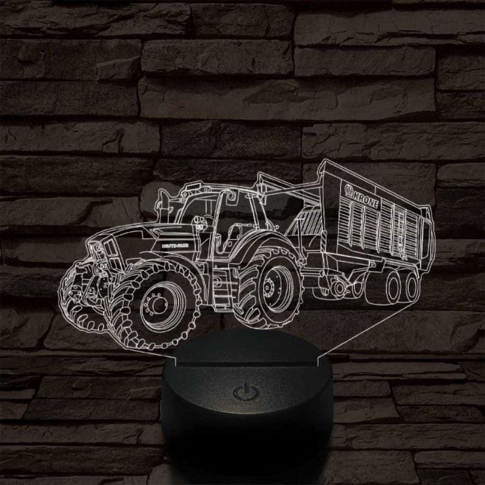 Deutz Traktor 3D led lámpa