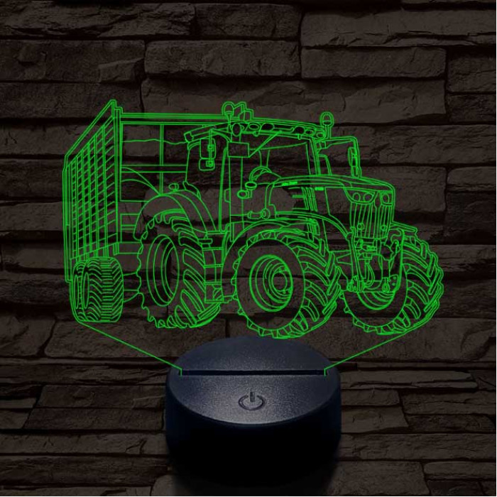 John Deere  6100 7 színű 3D led lámpa