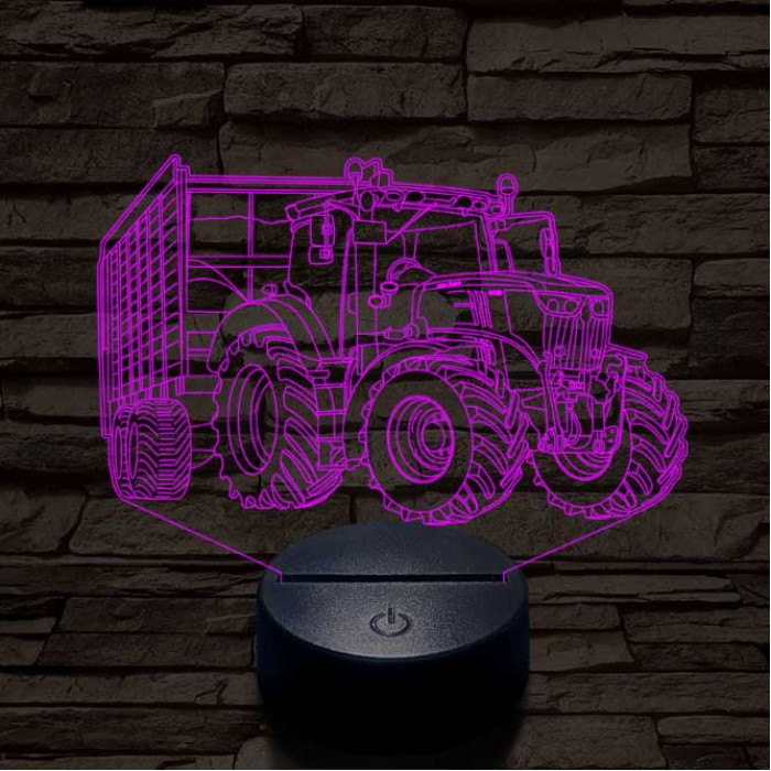 John Deere  6100 7 színű 3D led lámpa