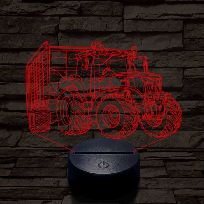 John Deere  6100 7 színű 3D led lámpa