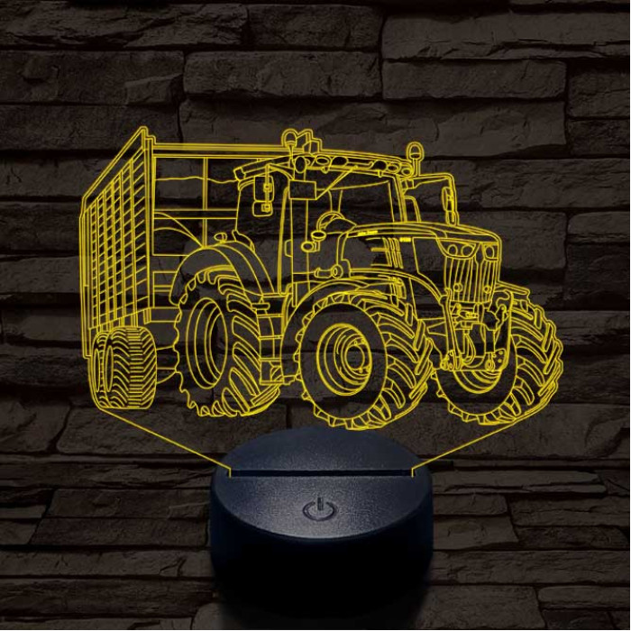 John Deere  6100 7 színű 3D led lámpa