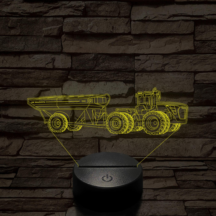 John Deere Traktor 9430, 7 színű 3D led lámpa