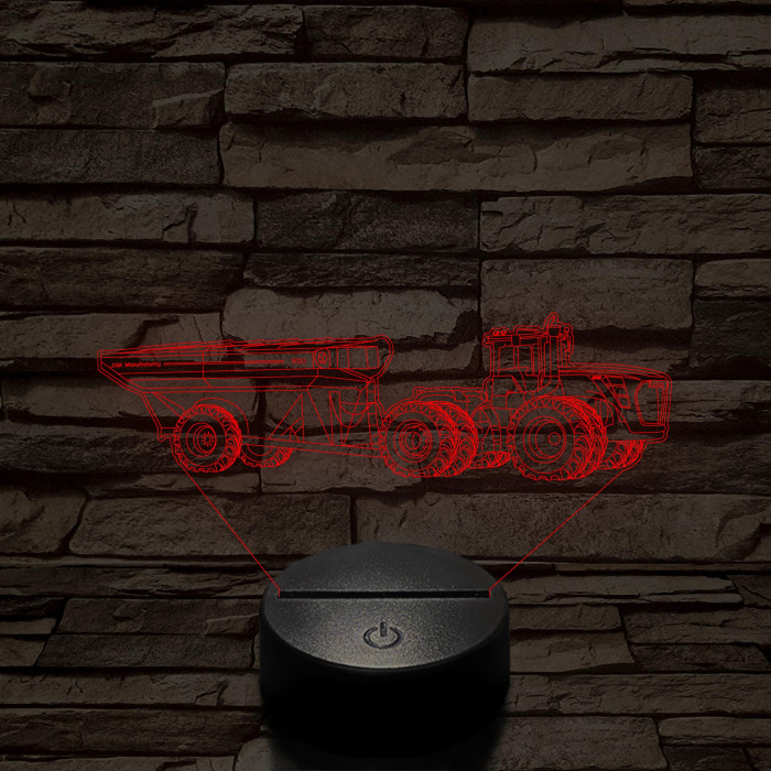 John Deere Traktor 9430, 7 színű 3D led lámpa