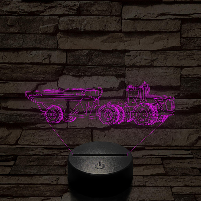 John Deere Traktor 9430, 7 színű 3D led lámpa