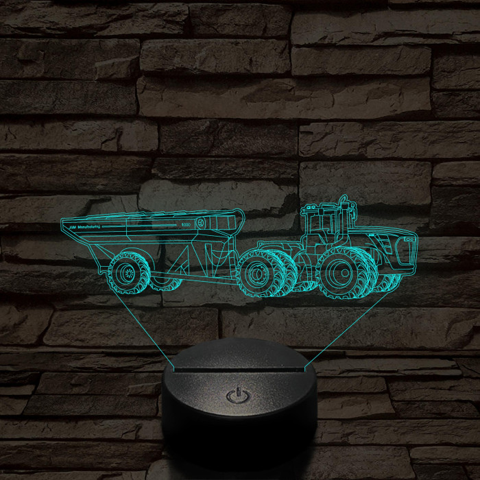 John Deere Traktor 9430, 7 színű 3D led lámpa