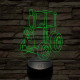 Ted(d) a saját neved rá Traktor  7 színű 3D led lámpa