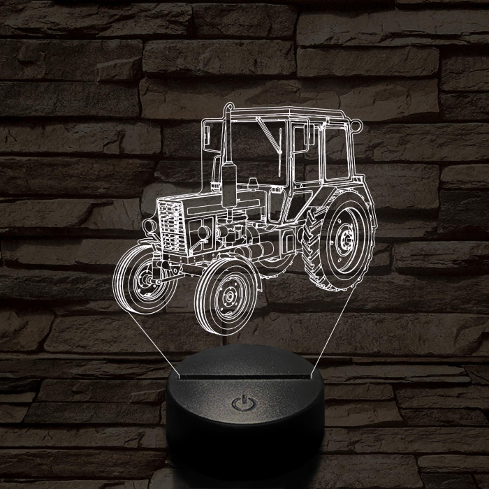 MTZ-80 traktor 3D led lámpa