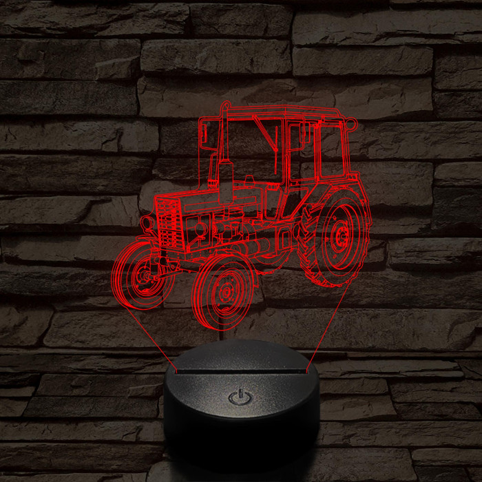 MTZ-80 traktor 3D led lámpa