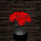 Kerti traktor 7 színű valósághű 3D led lámpa