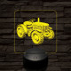 Kerti traktor 7 színű valósághű 3D led lámpa