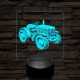 Kerti traktor 7 színű valósághű 3D led lámpa