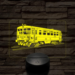 Bzmot vonat 7 színű 3D led lámpa
