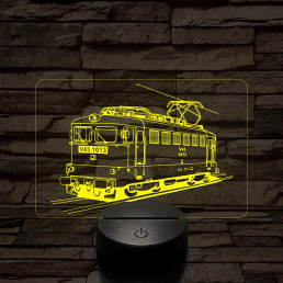 V43-as mozdony 7 színű 3D led lámpa