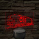 OBB Vectron mozdony 7 színű 3D led lámpa