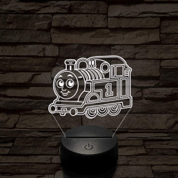 Gyerekmozdony – 7 színű, színváltós 3D LED lámpa