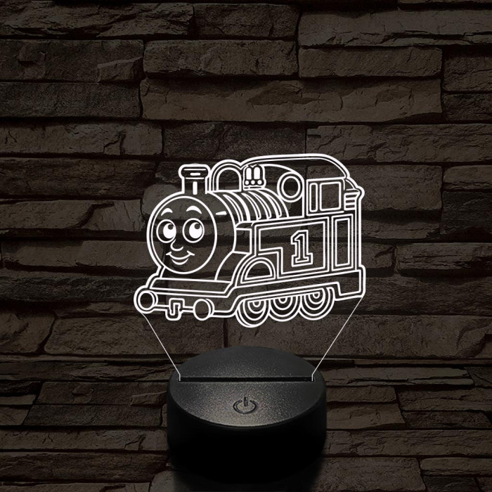 Gyerekmozdony – 7 színű, színváltós 3D LED lámpa
