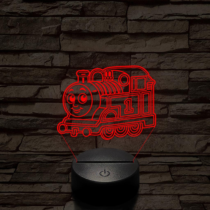 Gyerekmozdony – 7 színű, színváltós 3D LED lámpa
