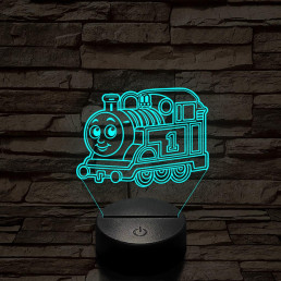 Gyerekmozdony – 7 színű, színváltós 3D LED lámpa