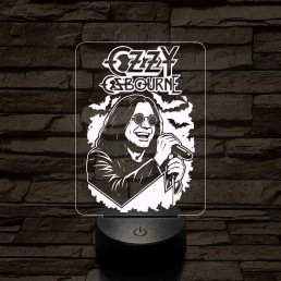 Ozzy emléklámpa 3D led 7 színben világító