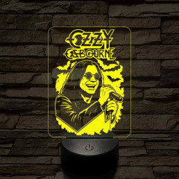 Ozzy emléklámpa 3D led 7 színben világító
