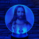 Jézus Krisztus  7 színű valósághű 3D led lámpa