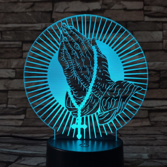 Ima  ereje 7 színű 3D led lámpa