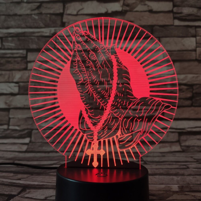 Ima  ereje 7 színű 3D led lámpa