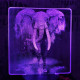 Elefánt 7 színű valósághű 3D led lámpa