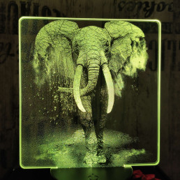 Elefánt 7 színű valósághű 3D led lámpa