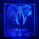 Elefánt 7 színű valósághű 3D led lámpa