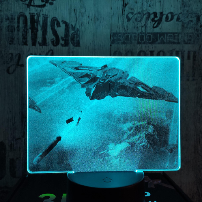 Lopakodó bombázó 7 színű valósághű 3D led lámpa