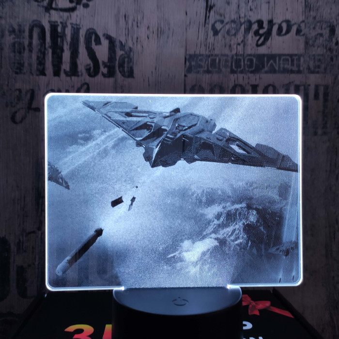 Lopakodó bombázó 7 színű valósághű 3D led lámpa