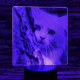 Cica bújócska 7 színű valósághű 3D led lámpa