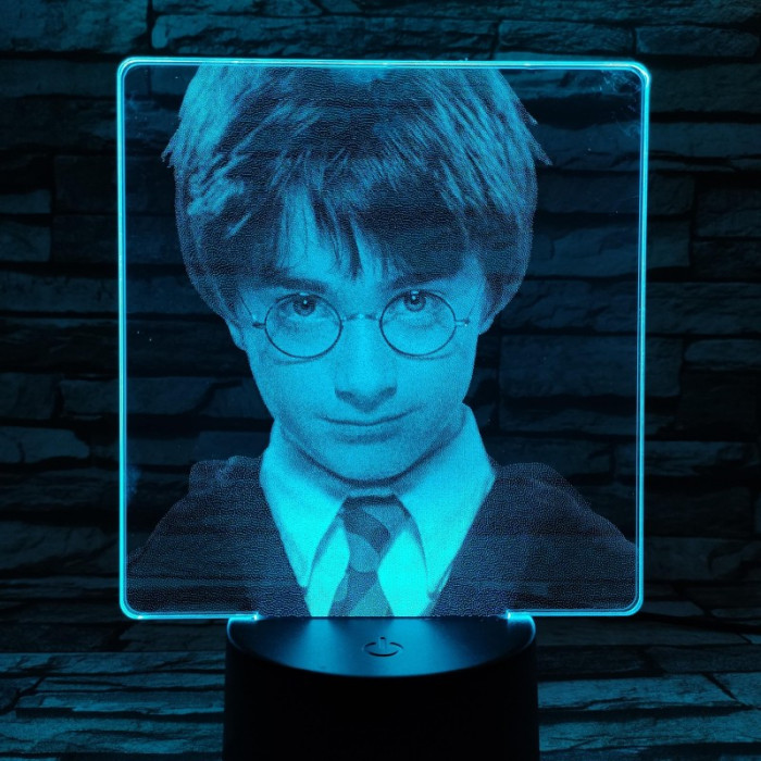 Harry Potter 7 színű valósághű 3D led lámpa