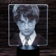 Harry Potter 7 színű valósághű 3D led lámpa