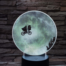Hold biciklis 7 színű valósághű 3D led lámpa