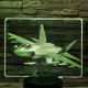 Vadászrepülőgép 7 színű valósághű 3D led lámpa