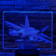 Vadászrepülőgép 7 színű valósághű 3D led lámpa