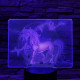 Unikornis 7 színű valósághű 3D led lámpa