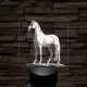 Ló nemesi nyugalom 7 színű valósághű 3D led lámpa