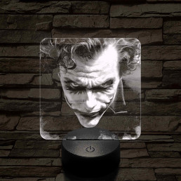 Joker 7 színű valósághű 3D led lámpa