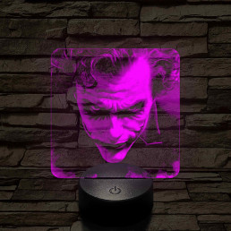 Joker 7 színű valósághű 3D led lámpa