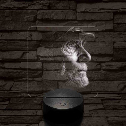 Öreg 7 színű valósághű 3D led lámpa