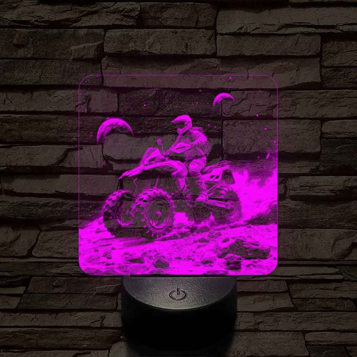 Galaktikus felfedező 7 színű valósághű 3D led lámpa