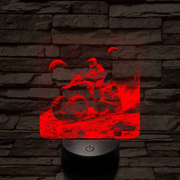 Galaktikus felfedező 7 színű valósághű 3D led lámpa