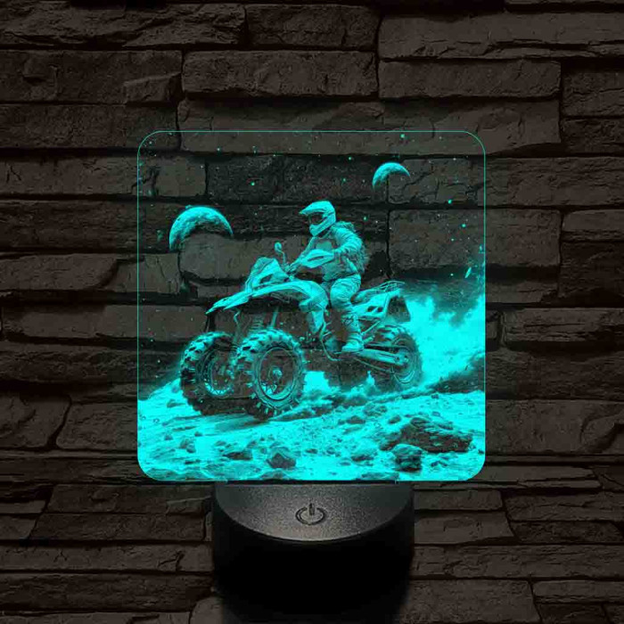 Galaktikus felfedező 7 színű valósághű 3D led lámpa