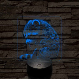 Virágzó mosómedve 7 színű valósághű 3D led lámpa