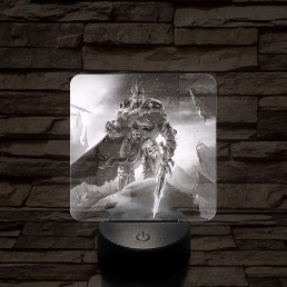 World of Warcraft Lich King Arthas  7 színű valósághű 3D led lámpa