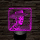 Cowboy mesefigura 7 színű valósághű 3D led lámpa